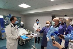 تقدیر ١٥٠٠ پرستار از حضور رئیس مجلس در بیمارستان امام خمینی