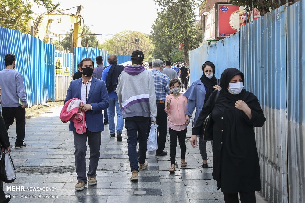 تہران میں ماسک کا استعمال لازمی