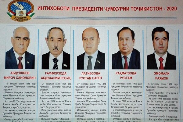 انتخابات ریاست‌جمهوری در تاجیکستان پایان یافت/ نتایج مقدماتی فردا اعلام می‌شود