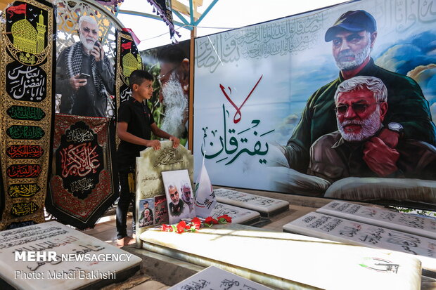 Tomb of Martyred Iraqi PMU Deputy Cmdr. Abu Mahdi al-Muhandis