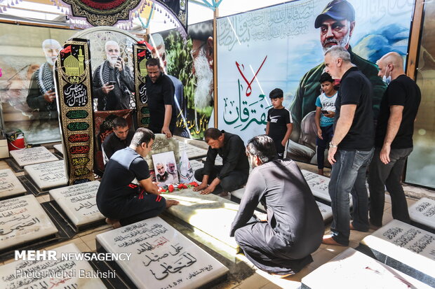 Tomb of Martyred Iraqi PMU Deputy Cmdr. Abu Mahdi al-Muhandis