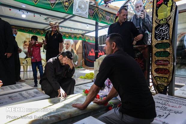 Tomb of Martyred Iraqi PMU Deputy Cmdr. Abu Mahdi al-Muhandis