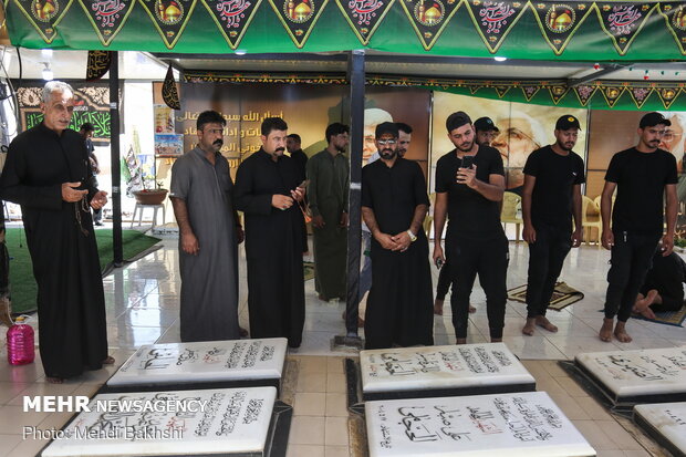 Tomb of Martyred Iraqi PMU Deputy Cmdr. Abu Mahdi al-Muhandis