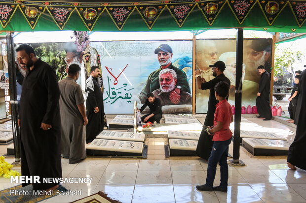 Tomb of Martyred Iraqi PMU Deputy Cmdr. Abu Mahdi al-Muhandis