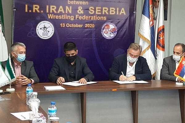 Iranian, Serbian wrestling federations sign MoU