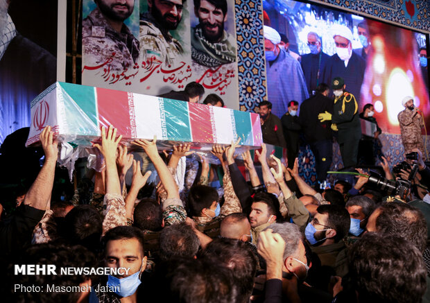 Farewell ceremony for resistance martyrs in Mazandaran