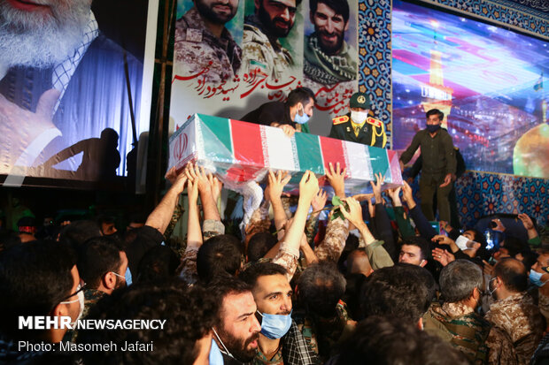 Farewell ceremony for resistance martyrs in Mazandaran