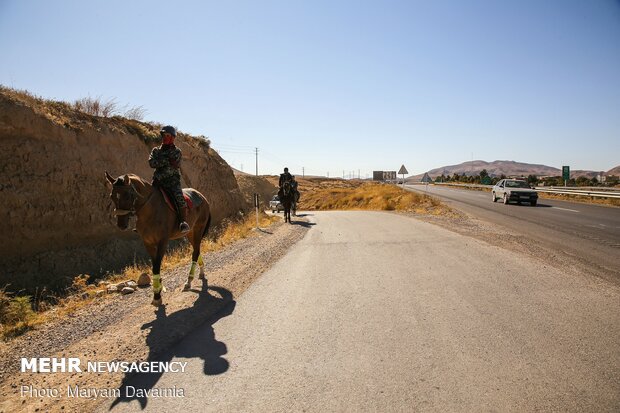 کاروان سوارکاری بسیج ورزشکاران خراسان شمالی