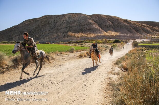 کاروان سوارکاری بسیج ورزشکاران خراسان شمالی