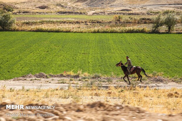 کاروان سوارکاری بسیج ورزشکاران خراسان شمالی