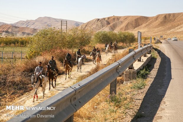 کاروان سوارکاری بسیج ورزشکاران خراسان شمالی