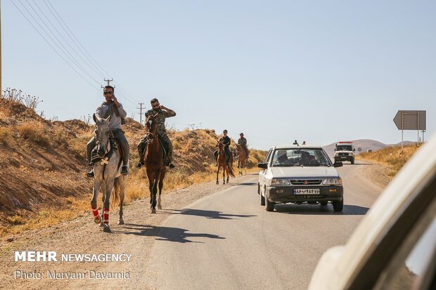 کاروان سوارکاری بسیج ورزشکاران خراسان شمالی