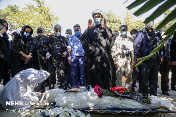 Funeral procession of Akbar Alami held