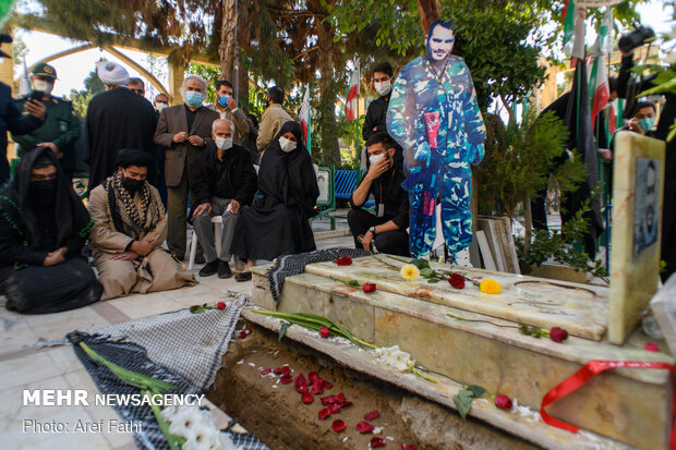 تشییع پیکر مطهر شهید سلمانیان در کرج