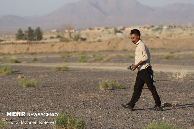 Khor brilliant village in desert 