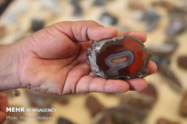 Khor brilliant village in desert 