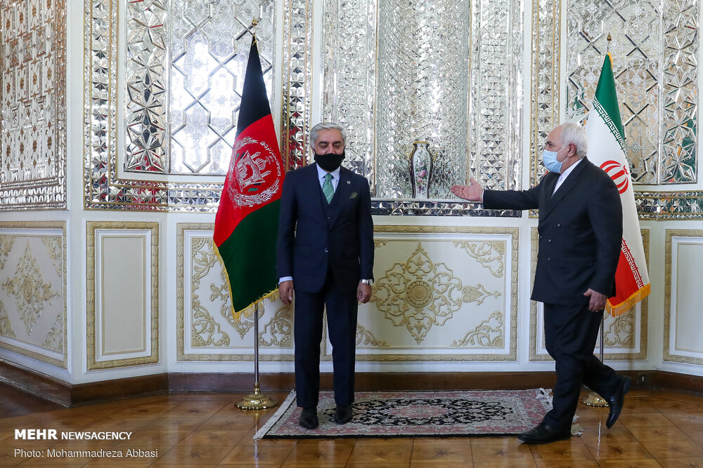 ایرانی وزیر خارجہ سے عبداللہ عبداللہ کی ملاقات