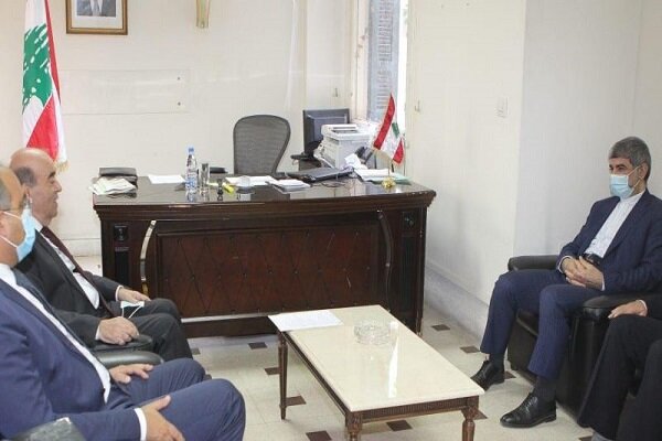 دیدار سفیر ایران در بیروت با وزیر خارجه دولت پیشبرد امور لبنان