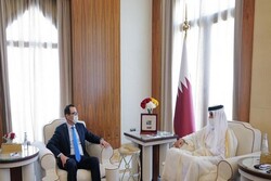 امیر قطر و وزیر خزانه‌داری آمریکا دیدار کردند