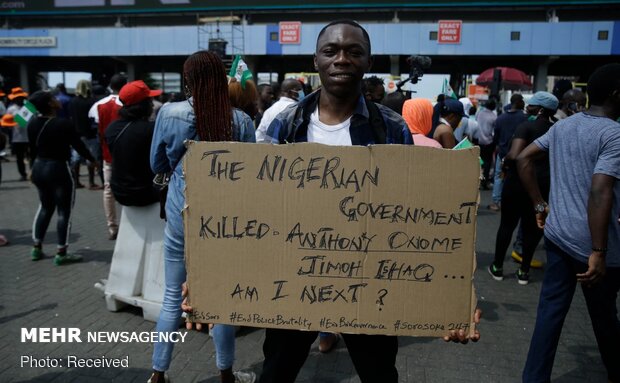 اعتراض به خشونت پلیس در نیجریه