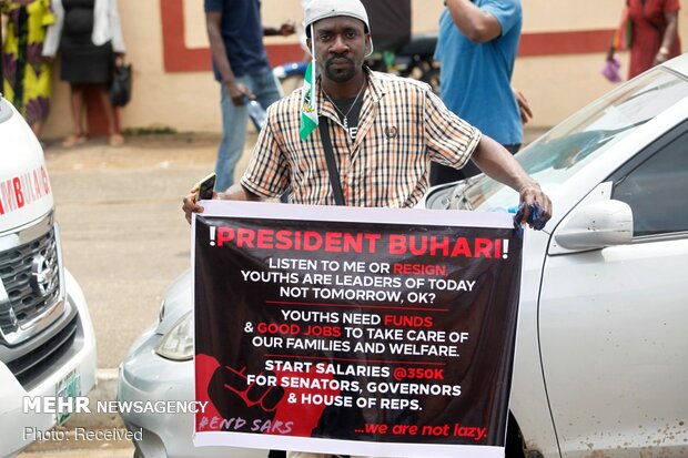 اعتراض به خشونت پلیس در نیجریه
