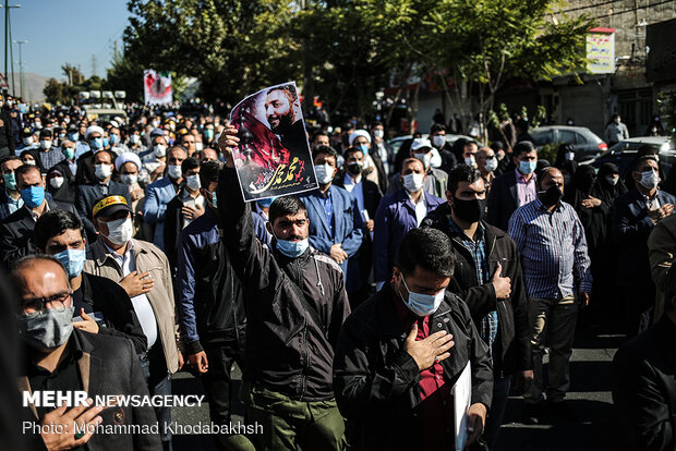 مراسم تشییع پیکر مطهر شهید امر به معروف «محمد محمدی»