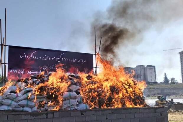 قوى الأمن الداخلي تضبط 87 طنا و 200 كيلوغرام من انواع المخدرات في جنوب شرق إيران