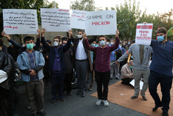 بازتاب تجمع اعتراضی مقابل سفارت فرانسه در تهران در رسانه‌های خارجی
