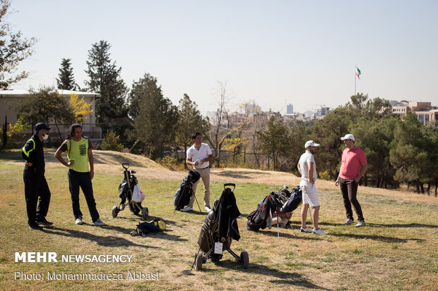 İran'daki golf yarışmadan kareler