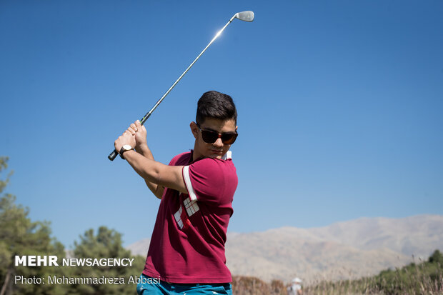 İran'daki golf yarışmadan kareler