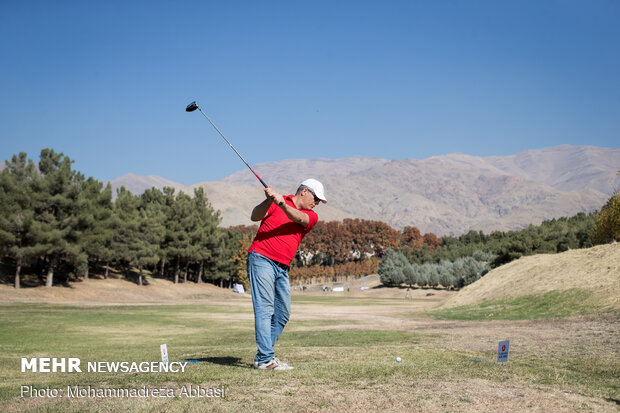 İran'daki golf yarışmadan kareler