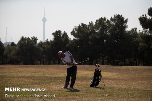 İran'daki golf yarışmadan kareler