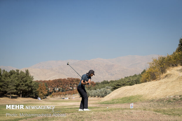 İran'daki golf yarışmadan kareler