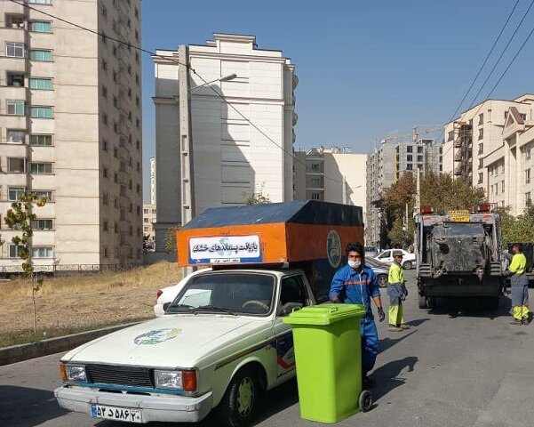 مخازن پسماند «تر» در محله پاک شمال تهران، جمع آوری شد  