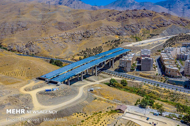 Northern ring road of Karaj under construction