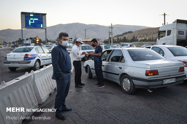 اعمال محدودیت تردد در ورودی شهر شیراز
