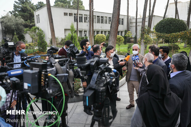 Sidelines of cabinet session on Wednesday