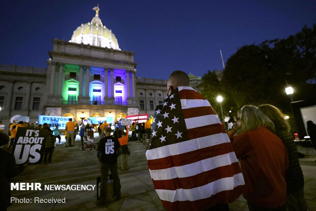 Huge street protests across the United States