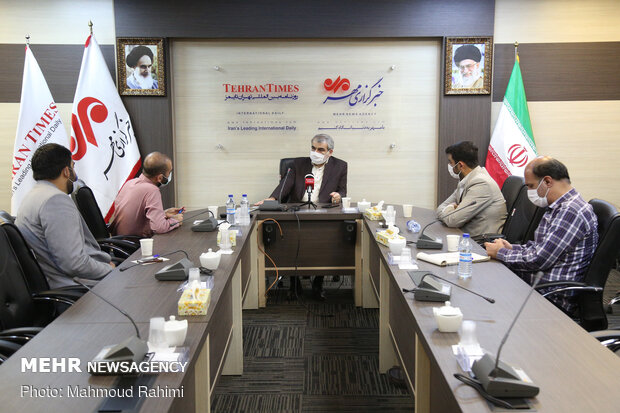 Guardian Council spox. visits MNA & Tehran Times HQs
