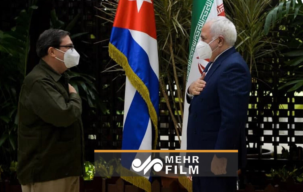 ایرانی وزیر خارجہ کی کیوبا کے وزير خارجہ سے ملاقات