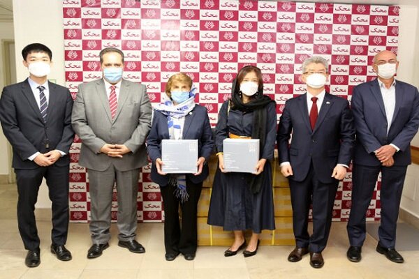 Korean Embassy donates children masks to Iranian MAHAK