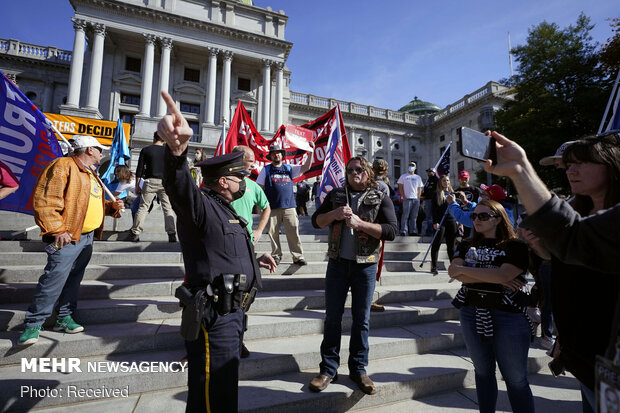 Backers of Trump protesting across United States