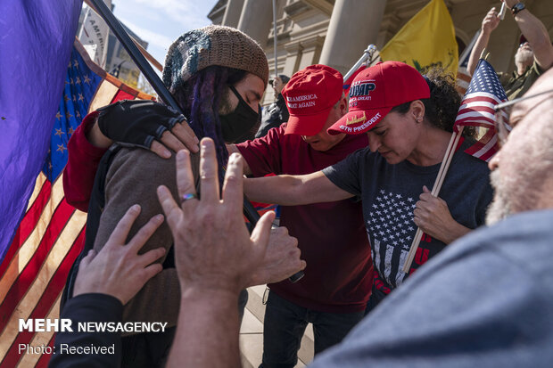 Backers of Trump protesting across United States