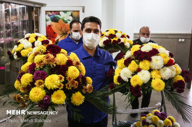 Preparing Hazrat Masumeh shrine for birth anniv.
