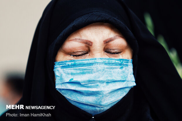 مراسم تشییع پیکر گلنار قیامتی شهید مدافع سلامت -  همدان