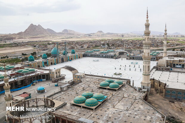 تصویر هوایی از مسجد مقدس جمکران