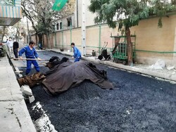 پیشرفت ۵۰ درصدی طرح مرمت معابر شهر تهران