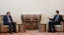 Khaji meets Pres. Assad, vows Iran's continued support