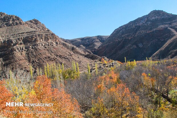 Kuzey Horasan'da büyüleyici sonbahar fotoğrafları