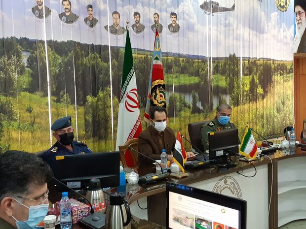 قائد طيران الجيش الايراني يستقبل نظيره العراقي